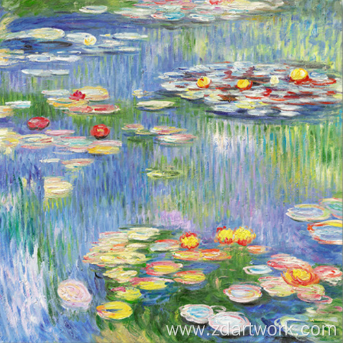 World famous paintings of water lilies